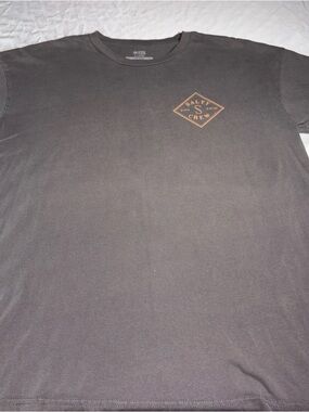 Salty Crew Short-Sleeve Tee in Charcoal with Tan Logo